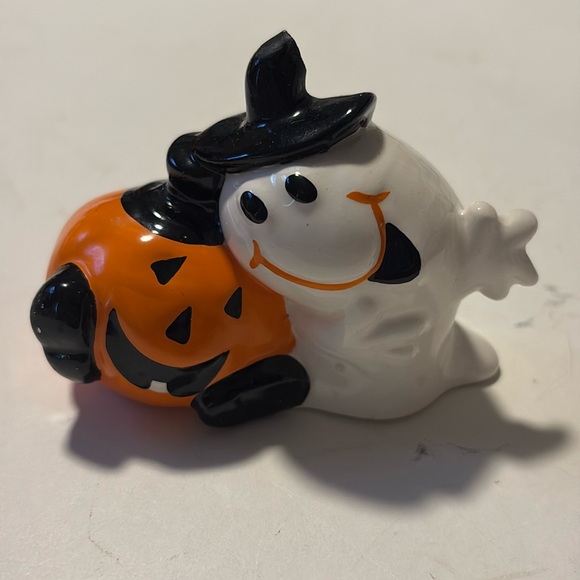 Halloween Ghost pumpkin ceramic nik naks - Picture 2 of 7